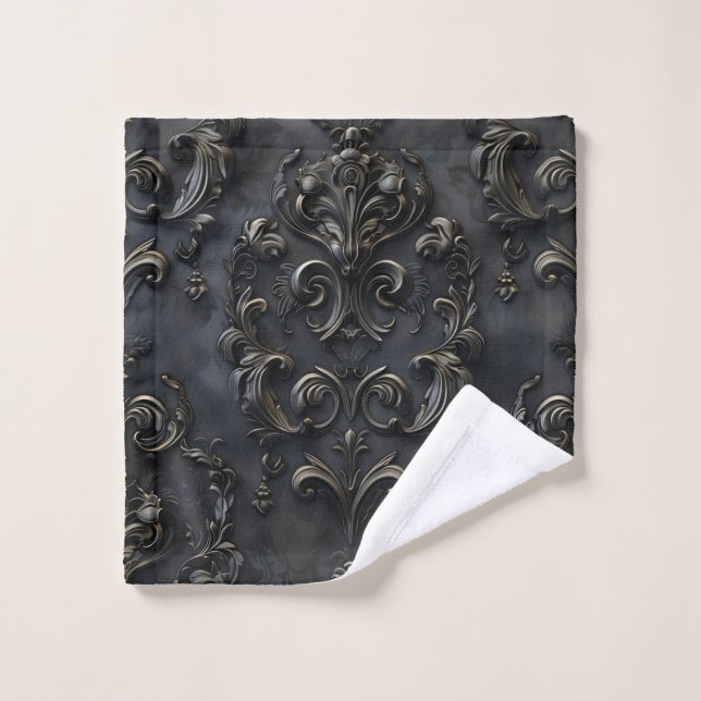 Toalha De Rosto Design de decoração gótica elegante (Pano de lavar)