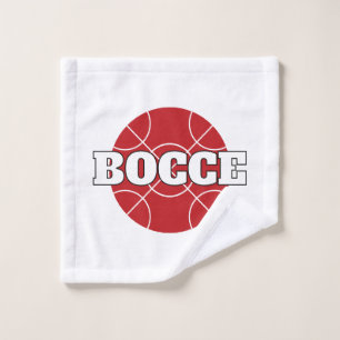Toalha De Rosto Design de lavagem personalizada da Bola Vermelha