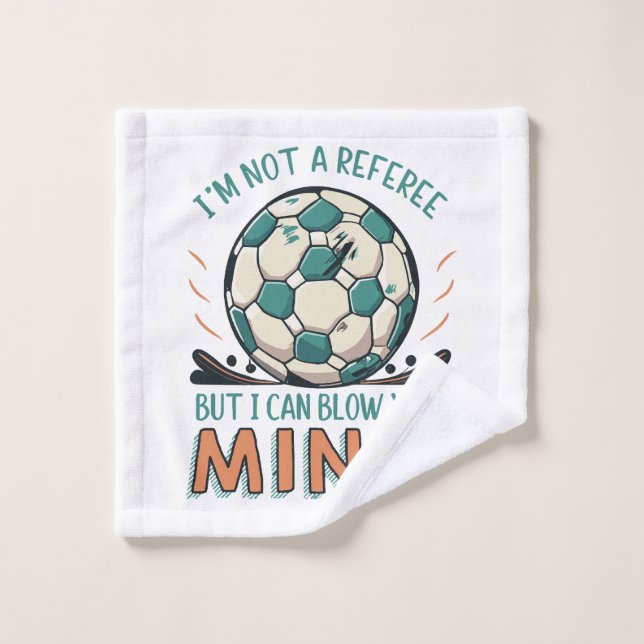 Toalha De Rosto Design Divertido de Futebol (Pano de lavar)