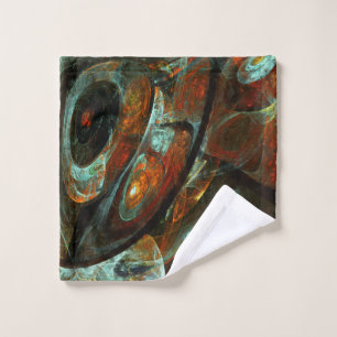 Toalha De Rosto Divisão de Abstrato de Tempo