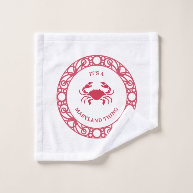 TOALHA DE ROSTO É UMA COISA MARINHA (CRABS) (Pano de lavar)