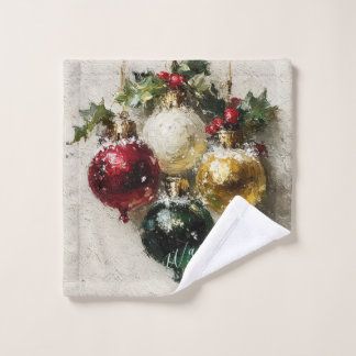 Toalha De Rosto Enfeites de Natal Antigos