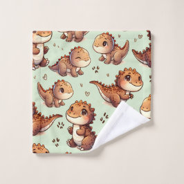 Toalha De Rosto Enfermeiro de Dinossauros Bonitos