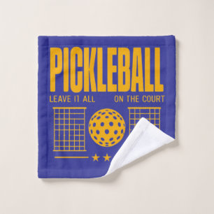 Toalha De Rosto Espírito De Pickleball - Deixe Tudo Na Corte