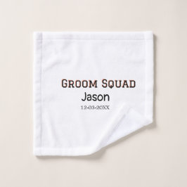 Toalha De Rosto Esquadrão do noivo padrinho despedida de solteiro 