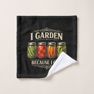 Toalha De Rosto Eu Cuido do Jardim Porque Posso Camiseta Divertida