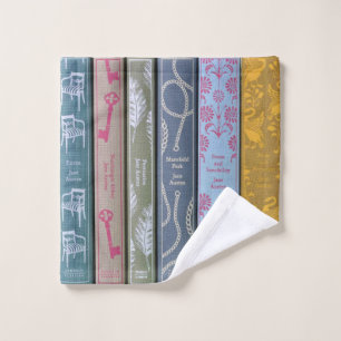 Toalha De Rosto Eu preferencialmente lendo Jane Austen