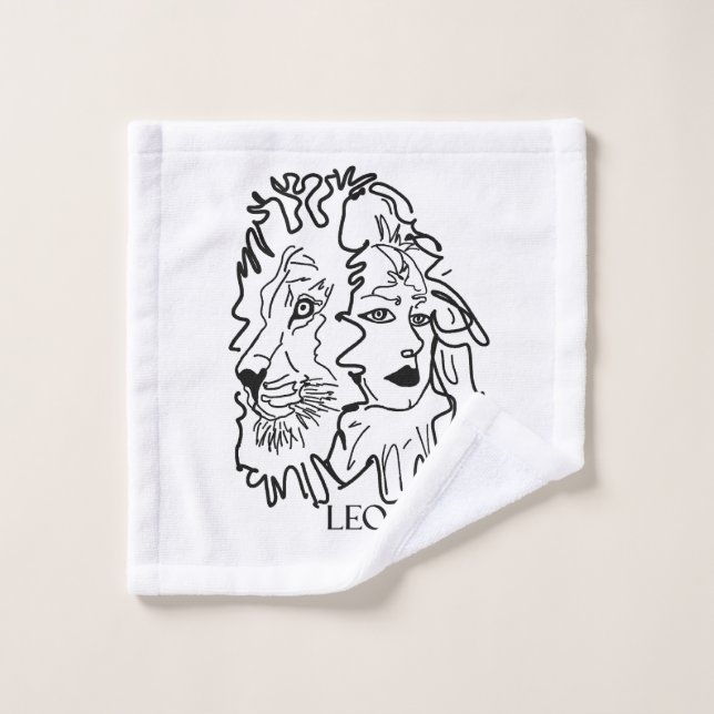 Toalha De Rosto Eu sou LEO (Pano de lavar)