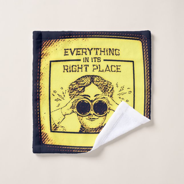 Toalha De Rosto Everything In Its Right Place  (Pano de lavar)