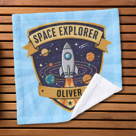 Toalha De Rosto Explorador de Espaço Futuro