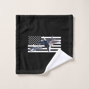 Toalha De Rosto F-22 (bandeira negra)