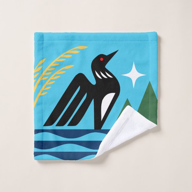 Toalha De Rosto Fechamento de Selo do Estado de Minnesota (Pano de lavar)