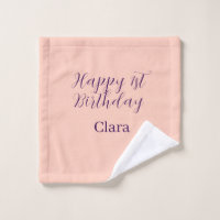 Feliz aniversário de 1 ano laranja roxo boho retrô