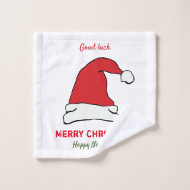 Toalha De Rosto Feliz Natal minimalista e Ano novo