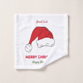 Toalha De Rosto Feliz Natal minimalista e Ano novo