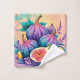 Toalha De Rosto Fig colorido