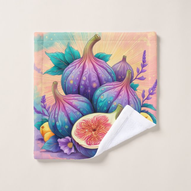 Toalha De Rosto Fig colorido (Pano de lavar)