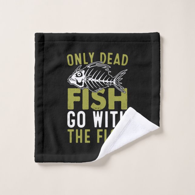 Toalha De Rosto Fisher Gift Fish Go With The Flow (Pano de lavar)