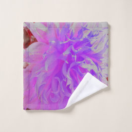 Toalha De Rosto Flor Decorativa Ultra-Violeta Elegante Dahlia