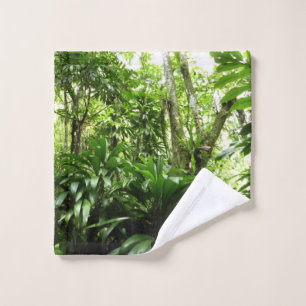 Toalha De Rosto Floresta Dominicana I Natureza Verde Tropical