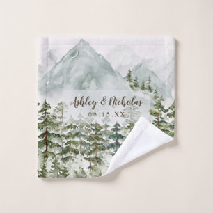 Toalha De Rosto Floresta e Natureza das Montanhas