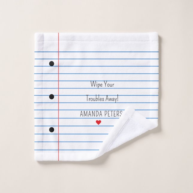 Toalha De Rosto Folha de Papel Vinculada Personalizada Exclusivame (Pano de lavar)