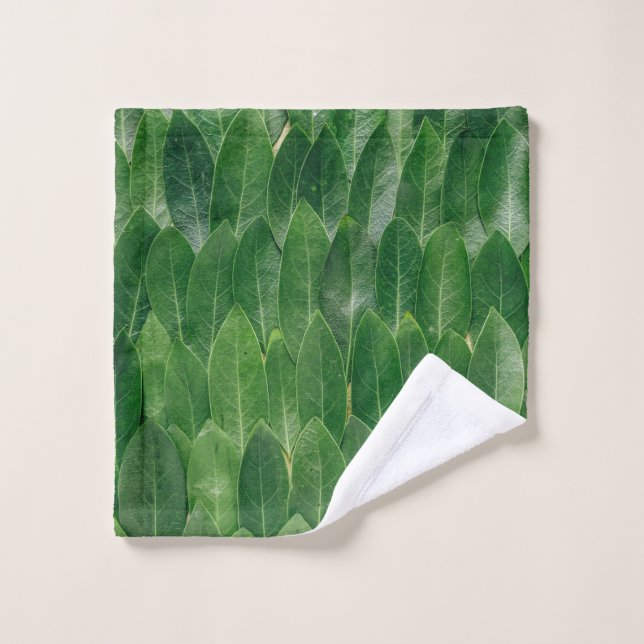 Toalha De Rosto Folhas de plantas vermelhas (Pano de lavar)