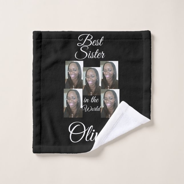 TOALHA DE ROSTO FOTO PERSONALIZADA (Pano de lavar)