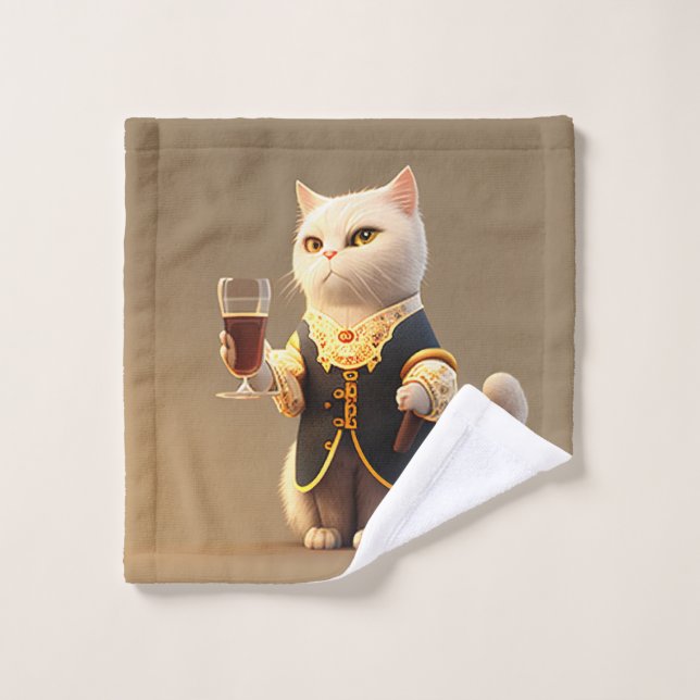 Toalha De Rosto Gateiro Pessoal, criado engraçado Kitten (Pano de lavar)