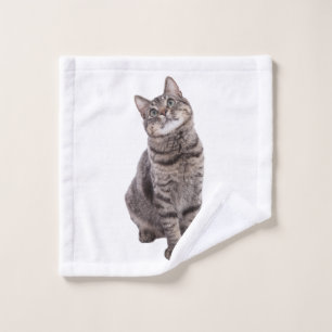 Toalha De Rosto Gato de Tabby