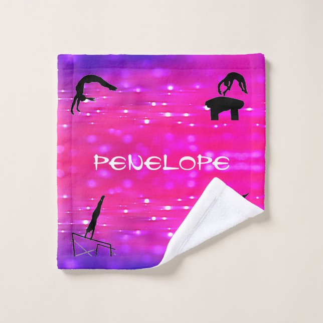 Toalha De Rosto Girls Gymnastics Events Lavam Roupa (Pano de lavar)