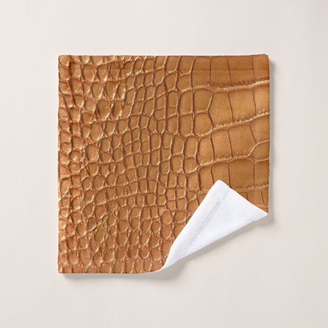 Toalha De Rosto Gold leather texture luxury  (Pano de lavar)