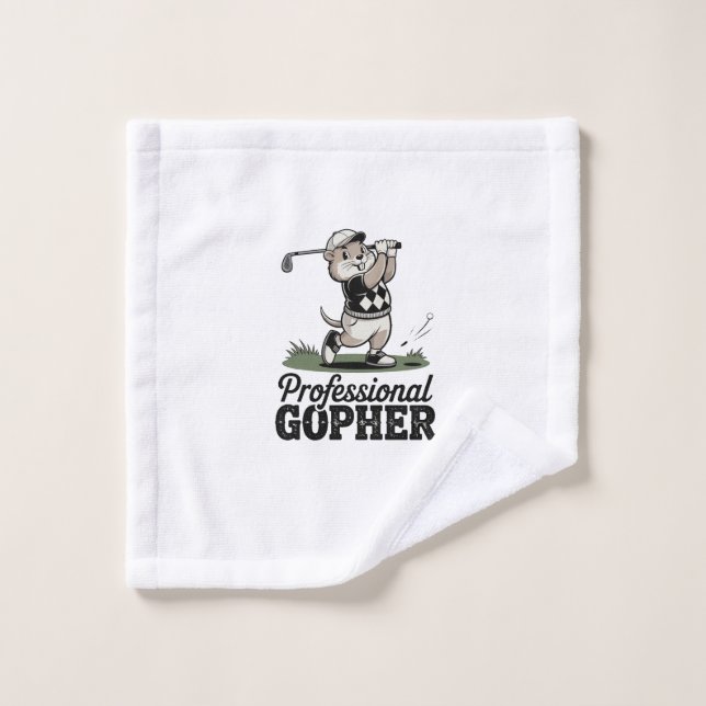 Toalha De Rosto Gopher Profissional - Golfe (Pano de lavar)