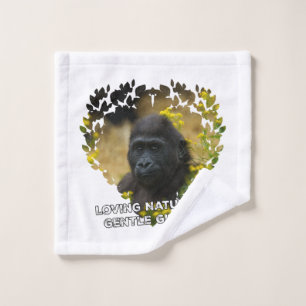 Toalha De Rosto Gorilla Baby - Adorável Gigante da Natureza