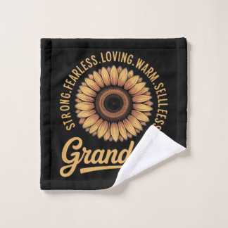 Toalha De Rosto Grandma Sunflower Mothers day 