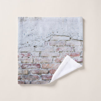 Toalha De Rosto Gray concrete bricks wall