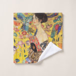 Toalha De Rosto Gustav Klimt Lady with Fan<br><div class="desc">Gustav Klimt Lady with Fan</div>