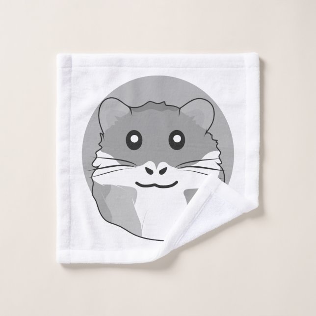 Toalha De Rosto Hamster divertido e iluminado (Pano de lavar)