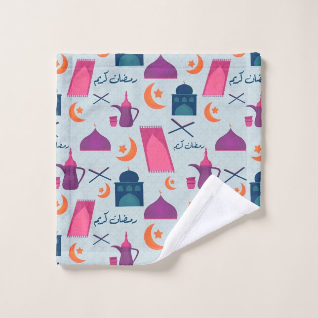 Toalha De Rosto Happy Ramadan Pattern (Pano de lavar)
