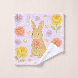 Toalha De Rosto HIMEKARI Floral Bunny Wash Towel – Purple