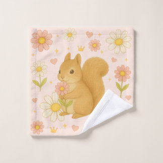 Toalha De Rosto HIMEKARI Floral Squirrel Wash Towel – Coral
