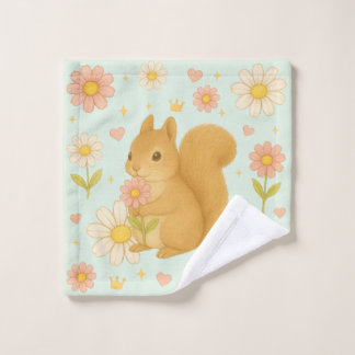 Toalha De Rosto HIMEKARI Floral Squirrel wash Towel (Green)