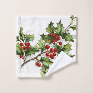 Toalha De Rosto HollyBerries 001