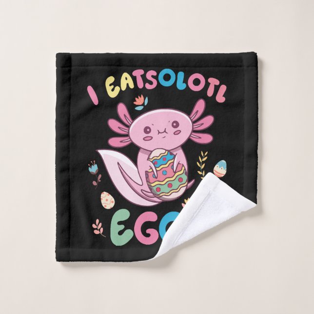 Toalha De Rosto I Coma Ovos Coelho Páscoa Axolotl Coelho (Pano de lavar)