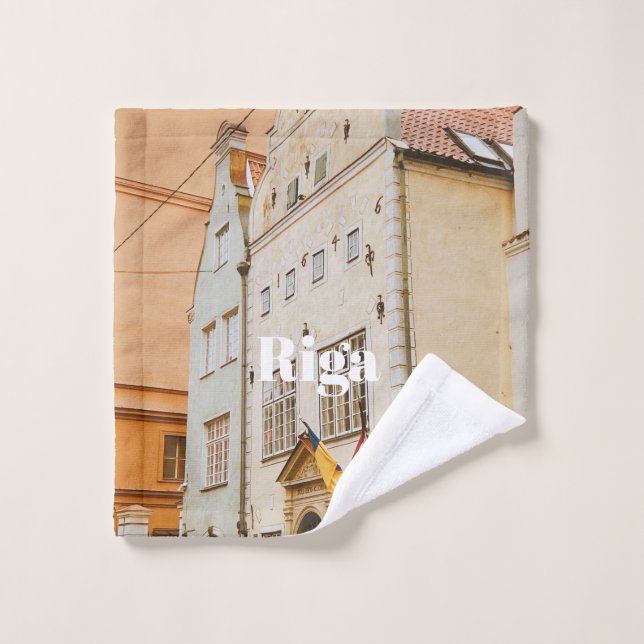 Toalha De Rosto Ímã de Foto Flexível da Cidade de Riga (Pano de lavar)