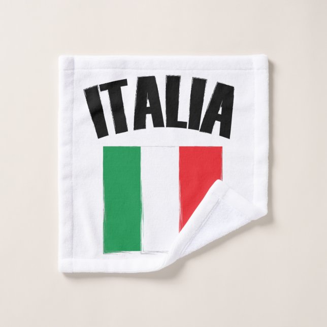 Toalha De Rosto Italia Flag Itália (Pano de lavar)