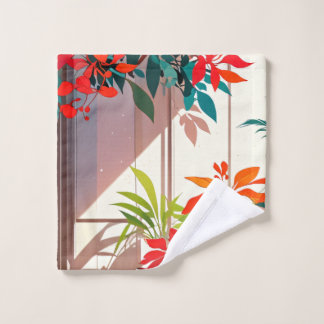 Toalha De Rosto Jardim Botânico Brilhante na Porta