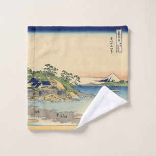 Toalha De Rosto Katsushika Hokusai Enoshima na província de Sagami