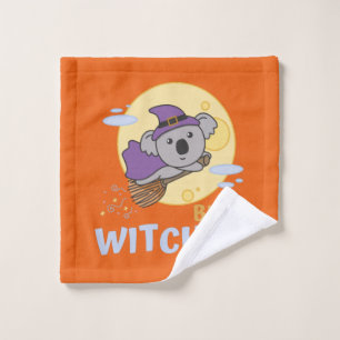 Toalha De Rosto Koala Halloween Witch Kids Bruxas Melhores Bruxas