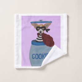 Toalha De Rosto Ladrão de Biscoitos Chihuahua